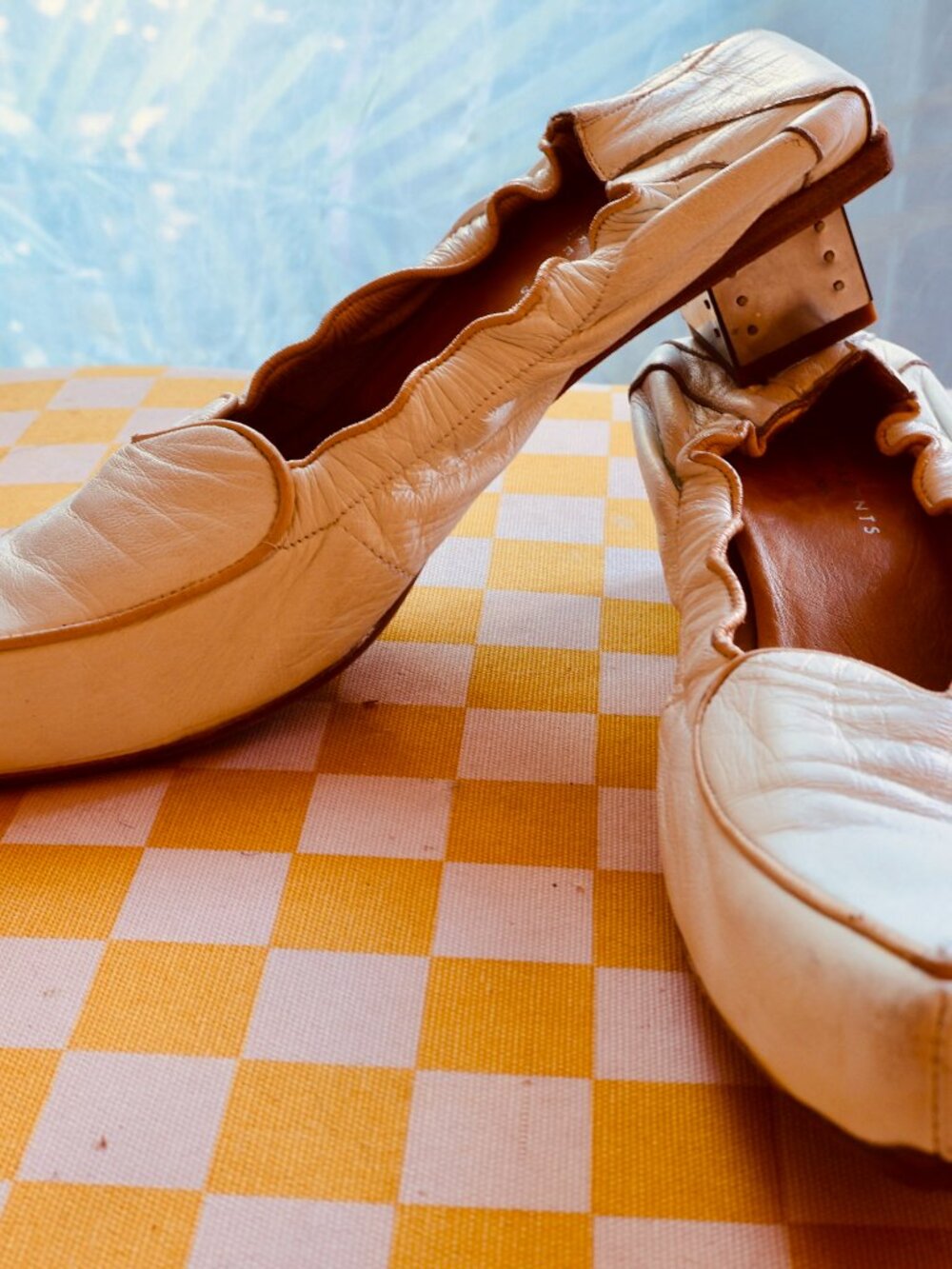 ✨ Rare Italian Leather "Trans - Parents" Heart Vamp Mules – Size 38 - Picture 4 of 13